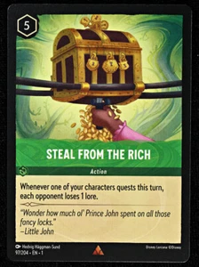 Disney Lorcana TCG - Steal From The Rich - 97/204 - Rare - Regular NM - Picture 1 of 2