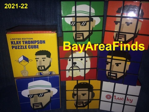 Golden State Warriors Klay Thompson Puzzle Cube Rubik's 12/20/2021 SGA Bobble Cover