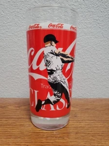 COKE CLASSIC  Vintage MLB Baseball  Mickey Mantle  DRINK GLASS  6-1/2" - Picture 1 of 3