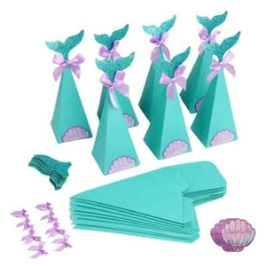 Cute 20 pack DIY Mermaid tail sweet cone kit/birthday party filler bag/gift box - Picture 1 of 6