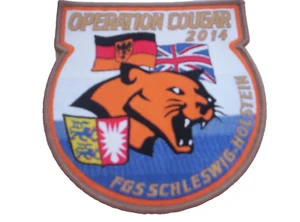 Aufnäher Fregatte Schleswig Holstein F216  Cougar 2014 ca 10x 9 cm - Picture 1 of 1