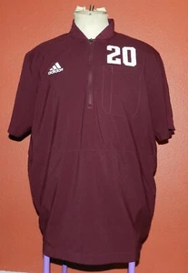 Texas A&M Aggies Softball/Baseball Warm Up Short Sleeved Shirt/Jacket Adult Larg - Picture 1 of 11