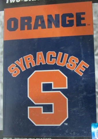 NCAA Syracuse Orange 28" by 40" 2 Sided House Flag Banner by BSI Products, Inc Cover