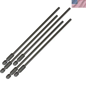 T20 Torx 6" Long Quick Change Drive Bits - 5 Pack, Impact Rated Performance - Foto 1 di 2