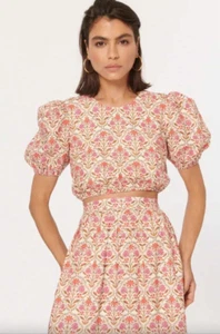 Set NWT CAMI NYC Nori Floral Wallpaper Crop Top & Matching Maxi Skirt SIZE SMALL - Picture 1 of 12