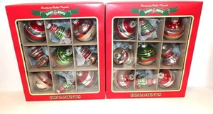 2 BOXES CHRISTOPHER RADKO SHINY BRITE BALL AND LANTERN CHRISTMAS ORNAMENTS NIB - Picture 1 of 5
