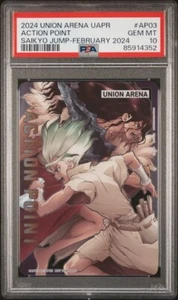 PSA 10 Dr. Stone Senku Ishigami Tsukasa UAPR/DST-AP03 Holo Promo Union Arena TCG - Foto 1 di 2