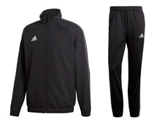 Adidas Core Męski dres Dres Dres do joggingu Czarny Biały XXL