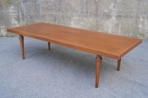 Mid Century Danish Modern American of Martinsville Gersham Walnut Coffee Table Cover