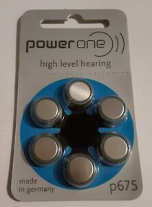Power One Hearing Aid Battery P 675