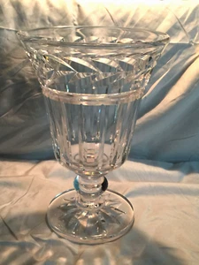 STUART ENGLAND Cut Crystal 10" Pedestal Bowl Signed (we used for lemons & limes) - Picture 1 of 10