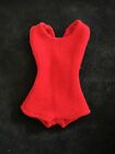 VTG Ideal Tammy Doll Red Swimsuit One Piece MCM Lg Size 4” Long X 1 3/4 Waist