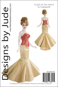 Opera Doll Clothes Sewing Pattern 1/3 Iplehouse EID Dolls BJD - Picture 1 of 7