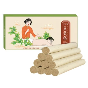 Palos de Moxa Tradicionales de 1,8 cm * 20 cm Caja de 10 piezas Rollo de Moxibustión Cuidado de la Salud - Imagen 1 de 11