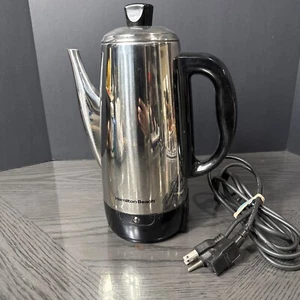 Hamilton Beach Stainless Steel Percolator 12 Cup Model 40616 Type P15 - Picture 1 of 8