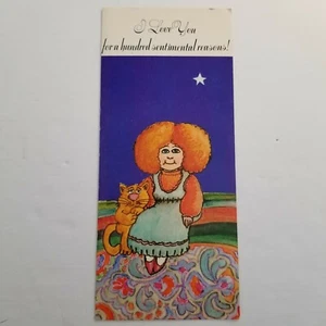 Vtg 1976 Hi Brows Card "I Love You...Horny" Sexy Flirty Funny American Greetings - Picture 1 of 7