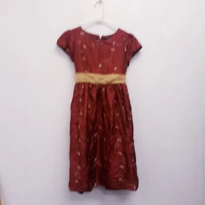 Girls Size 16 George Red Dress zipper free shipping 100% Polyester  - Picture 1 of 9