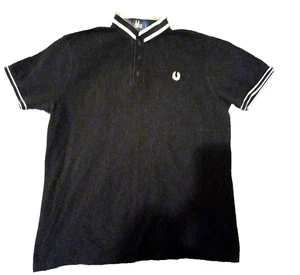 Polo Fred Perry authentic, réf M1500, XL, Noir blanc. - Imagen 1 de 6