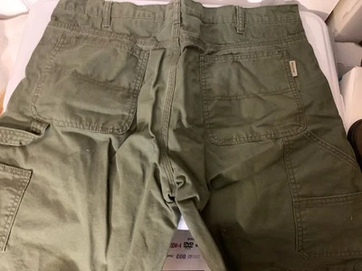 Wolverine Carpenter Shorts Mens Sz 36 Green Heavyweight Canvas - Image 1 of 4