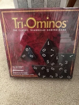 Vintage Tri-Ominos The Classic Triangular Domino Game, Pressman, 1997, Sealed - Image 1 of 4