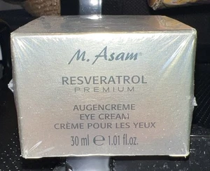 M ASAM RESVERATROL PREMIUM AUGENCREME AUGENCREME 30ml 1,01 fl oz Neu im Karton - Bild 1 von 2