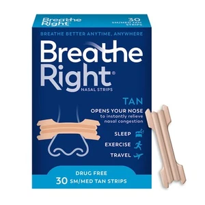 Original Nasenstreifen | Tan Nasal Strips | Sm/Med | Helfen, Schnarchen zu stoppen | Medikamenten-... - Bild 1 von 6