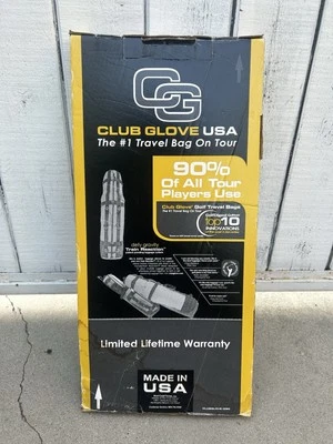 Estuche de viaje de golf CLUB GLOVE Last Bag XL con ruedas plegable azul marino NUEVO en caja Foto 1 de 4