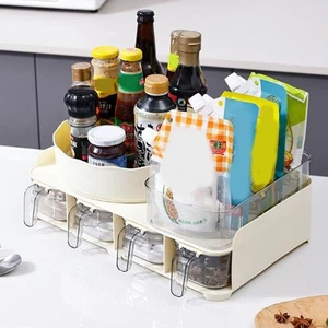 Rotatable Countertop Seasoning Box Large Capacity Sugar Salt Jar Dining Room - Picture 1 of 14