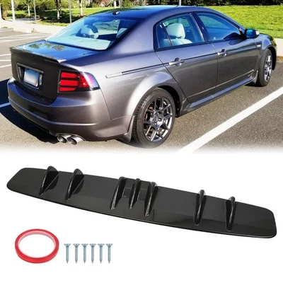 Parachoques trasero difusor de labios aleta de tiburón brillante para Acura TL TLX 2004-2014 33" Foto 1 de 4