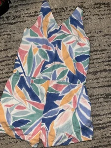 Abercrombie Kids Romper Girls 13 14 Multicolor Floral Colorful Sleeveless Casual - Picture 1 of 2