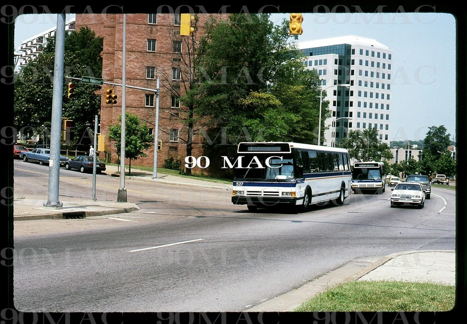 NASHVILLE MTA. Autobús de metro flexible #527. Nashville (TN). Diapositiva original 1988. (A) Foto 1 de 1