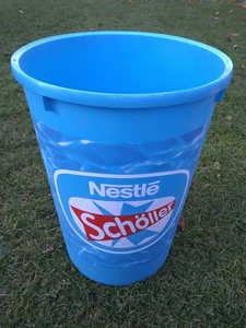 Schöller Abfalleimer Mülleimer 90er Jahre alt Eis Werbung Deko Gaststätte Kiosk - Bild 1 von 10
