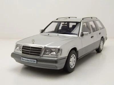 Mercedes E-Klasse T-Modell Kombi S124 1995 silber Modellauto 1:18 Triple9 - Bild 1 von 4