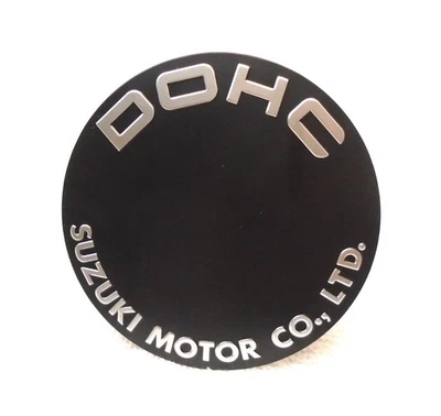 New 1977 1978 Suzuki GS550 GS550E DOHC RH engine points right cover emblem NOS — 第 1/4 张图片