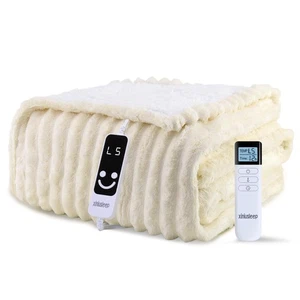 Heated Blanket Electric Blanket 50"x60", Soft Flannel Sherpa Electric Throw w... - Picture 1 of 9