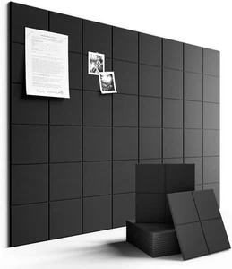 Large Felt Bulletin Board 48" X 36" Cork Board Alternative-12 Pack with 70 Safe - Picture 1 of 12