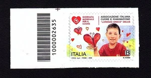 Italia 2025 : Giornata Mondiale per il Cuore - singolo con codice a barre - Imagen 1 de 1
