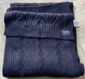 Superdry Vintage Schal mit Zopfmuster ZE501 sehr schwer zu finden Original 59944 selten - Bild 1 von 9