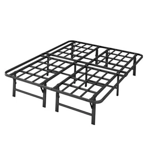 Heavy Duty Full Size Folding Bed Frame, 14 Inch High Metal Platform Double - Picture 1 of 6