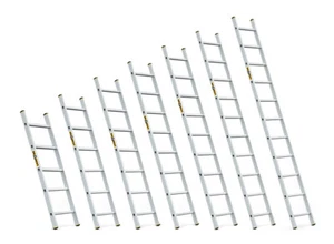 Stufenanlegeleiter aus Alu Stufenleiter, Leiter - Bild 1 von 18