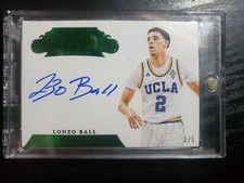 🔥2018 Panini Flawless Auto Collegiate Rookie Lonzo Ball Emerald Green 3/5 RARE