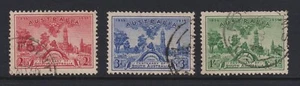 Australia 1936 2d-1/- SOUTH AUSTRALIA CENTENNARY  SG161/3 FU (3) - Bild 1 von 1