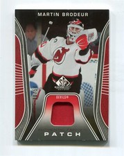 2006-07 SP Game Used Authentic Fabrics Patches #AFMB Martin Brodeur 30/50 jsy#