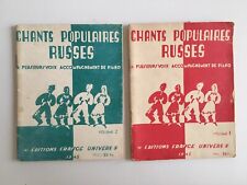 chants populaires RUSSES paroles et musique  2 vol. éditions France univers 1945