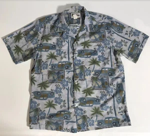 Vintage Howie Hawaiihemd Aloha Made In USA Luau Baumwollmischung Gr. L Surf Hibiskus - Bild 1 von 5