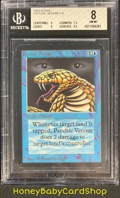 MTG Limited Edition Alpha 1993 Psychic Venom BGS 8.0 NM/MT Old School 93/94 - Image 1 of 4