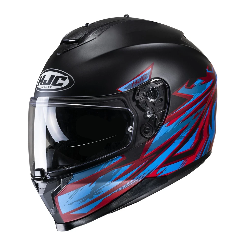 Motorrad HJC C70 Pentas MC21SF Integralhelm (schwarzmatt/blau/rot) Gr: S (55) - Bild 1 von 1
