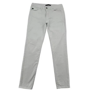KanCan Estilo Sz 11 Mid Rise White Denim Skinny Cropped Ankle Jeans Stretch - Picture 1 of 11