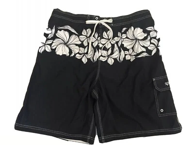 Bañador Speedo para hombre negro/blanco diseño estampado floral hawaiano talla XL (LEER) Foto 1 de 4