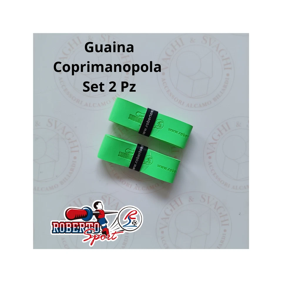 GUAINA COPRI MANOPOLA ROBERTO SPORT GOMMA ANTISCIVOLO COL VERDE SET 2 PZ RS2254